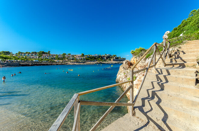 Cala Antena Strand bei Cales de Mallorca