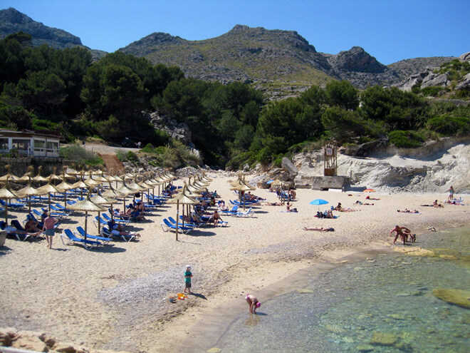 Cala Barques Strand bei Cala Sant Vicente