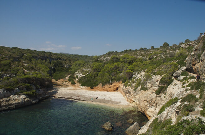 Cala Bota Strand bei Cales de Mallorca