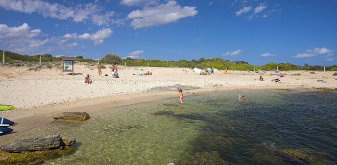 Cala Can Curt Strand bei Colonia Sant Jordi