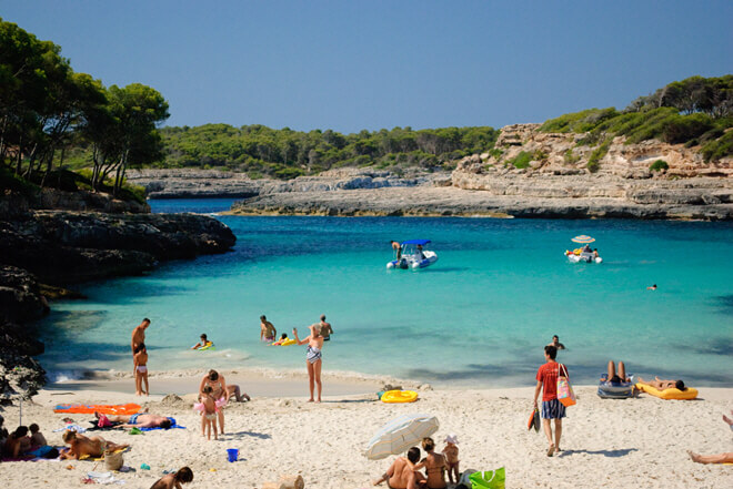 Cala de Burgit Strand bei Cala Mondragó